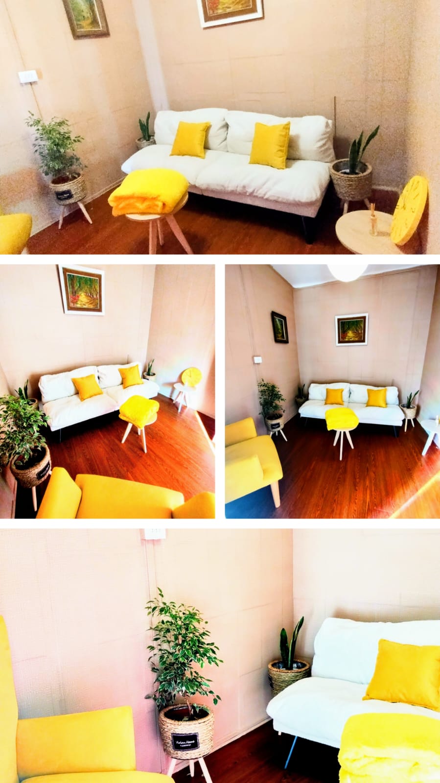 Collage sala amarilla