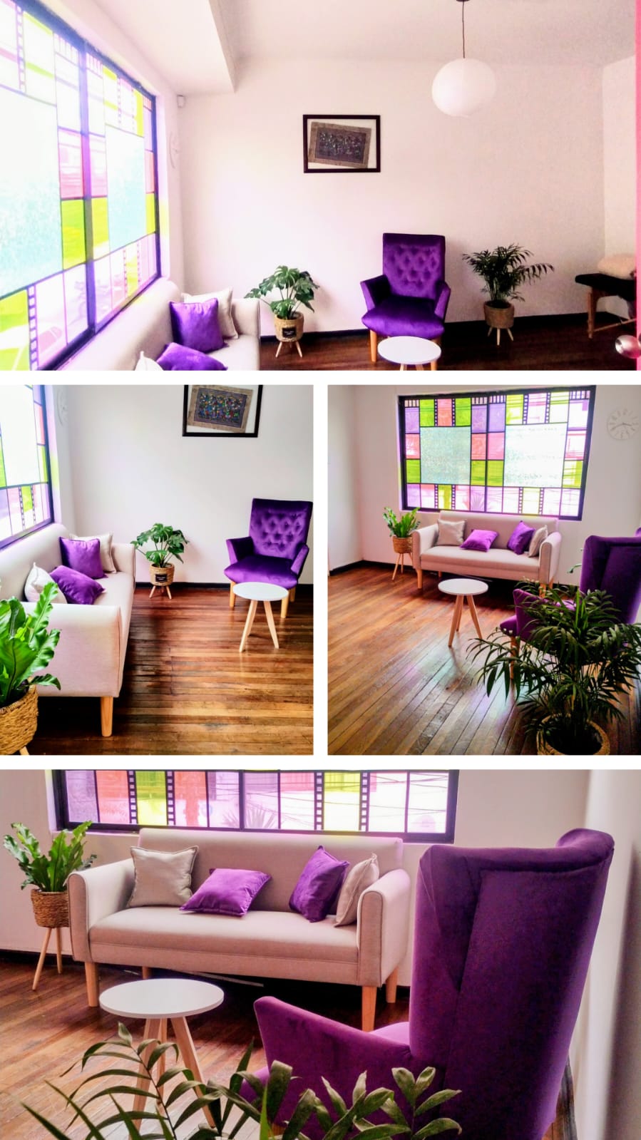 Collage sala morada
