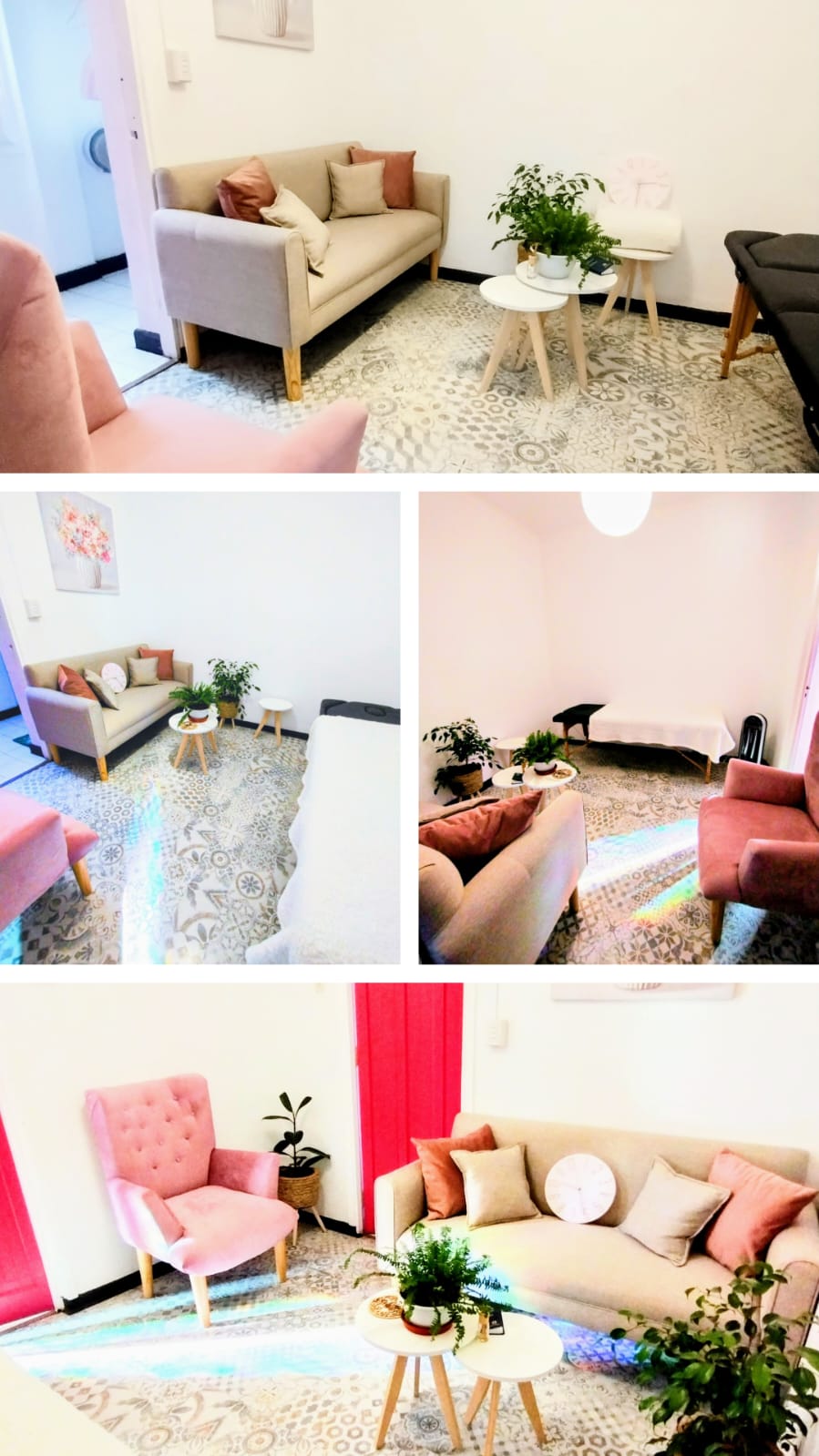 Collage sala rosa